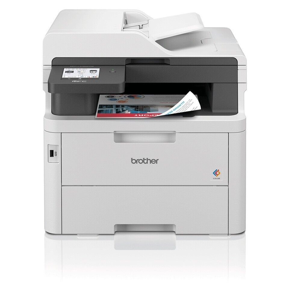 Brother MFC-L3760CDW Colourful and Connected LED AIO A4 Printer 26PPM  White