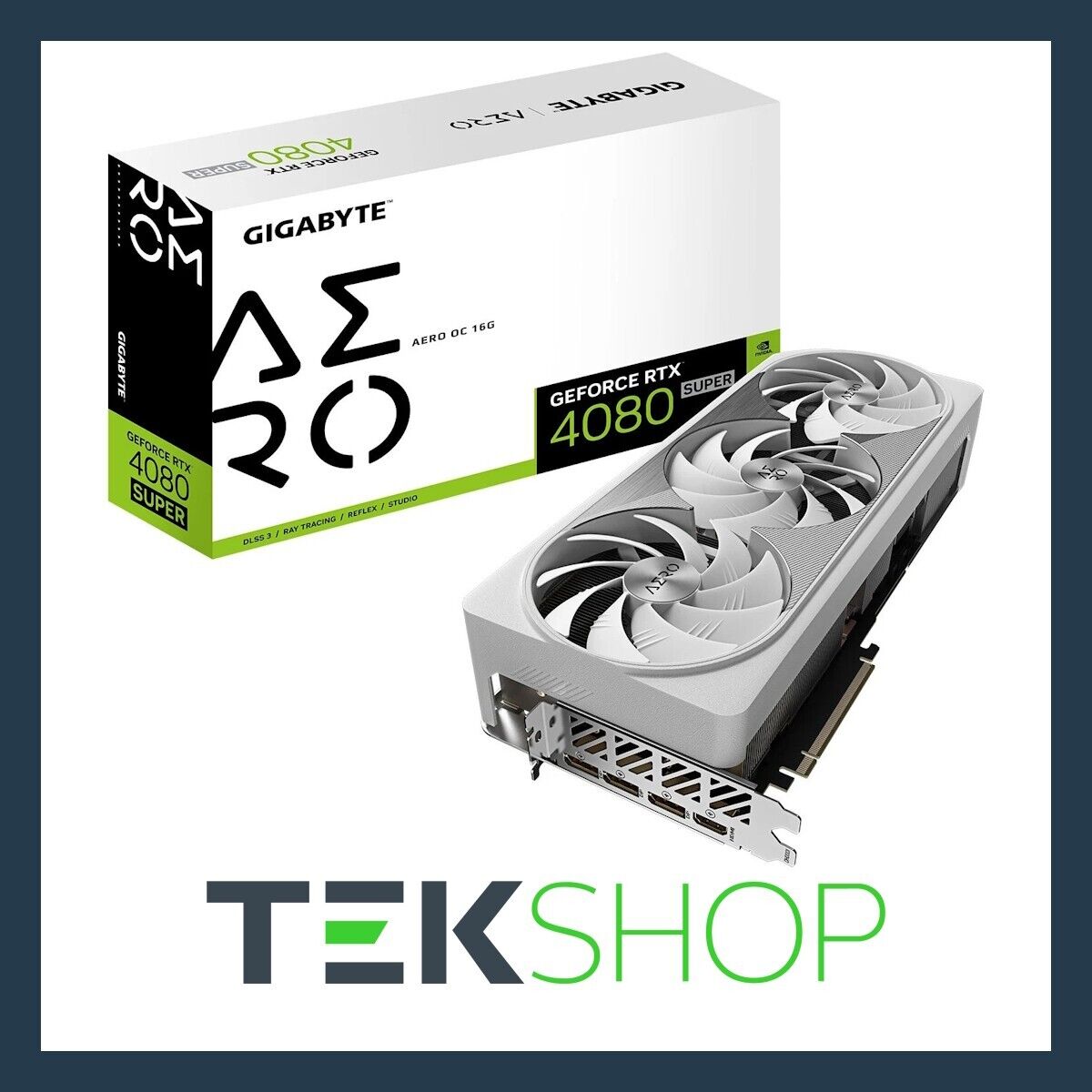 Gigabyte RTX 4080 Super Aero OC 16GB Graphics Card Windforce Cooling White