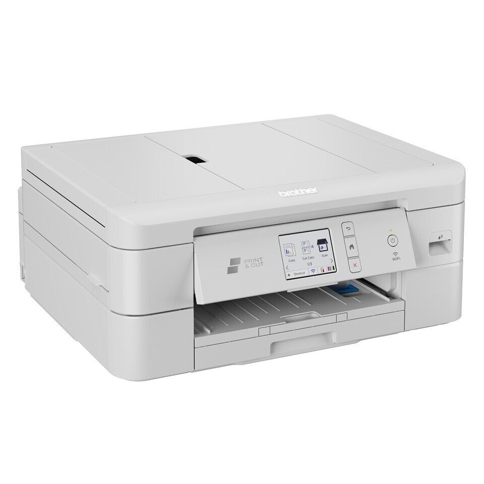 Brother DCP-J1800DW All-In-One Inkjet Printer with Automatic Paper Cutter White