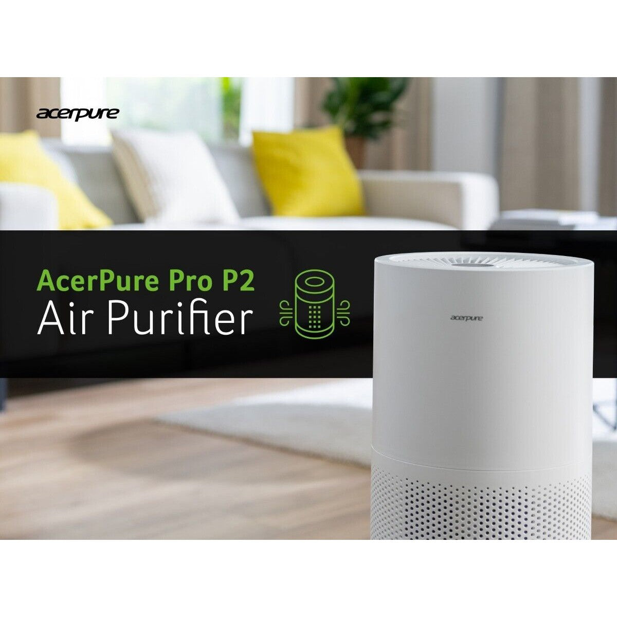 Acer AcerPure Pro P2 Air Purifier 4-in-1 HEPA Filter Quiet ZL.ACCTG.057 White