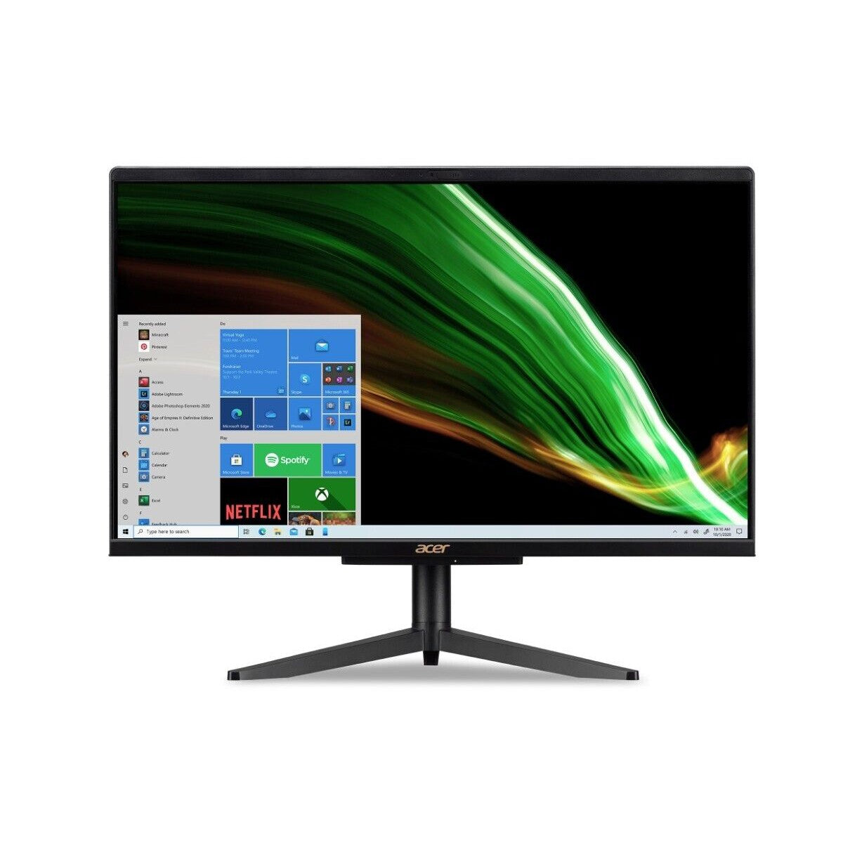 Acer All-in-One PC Aspire C22-1600 21.5in Intel Celeron 4GB Memory 256GB Storage