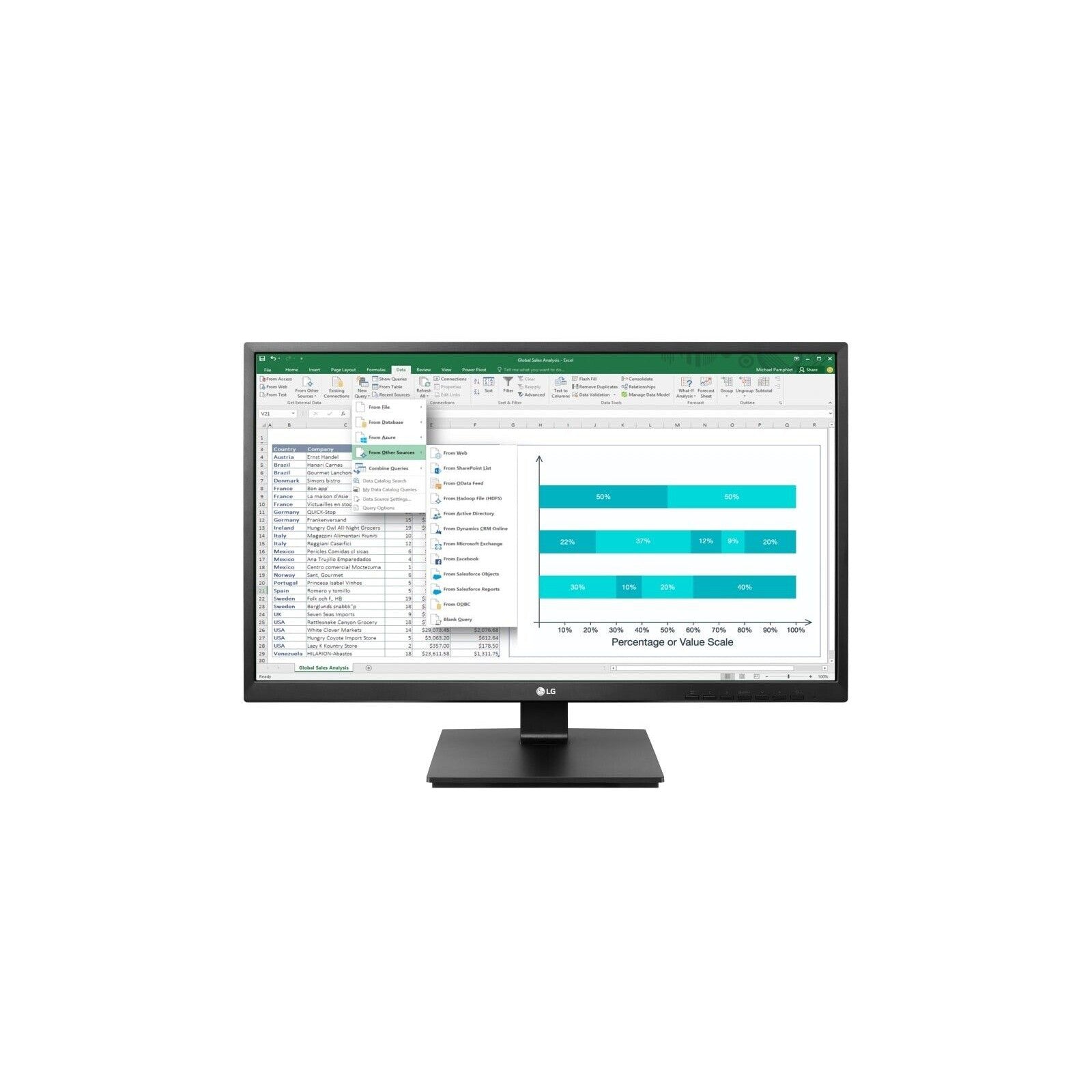 LG PC Monitor 24BK55YP-I 24