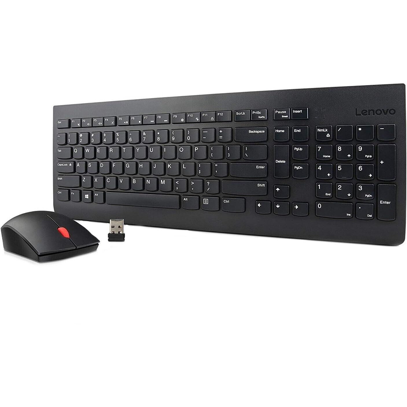 Lenovo Essential Wireless Keyboard and Mouse Combo 2.4 Wireless 1200 DPI Black